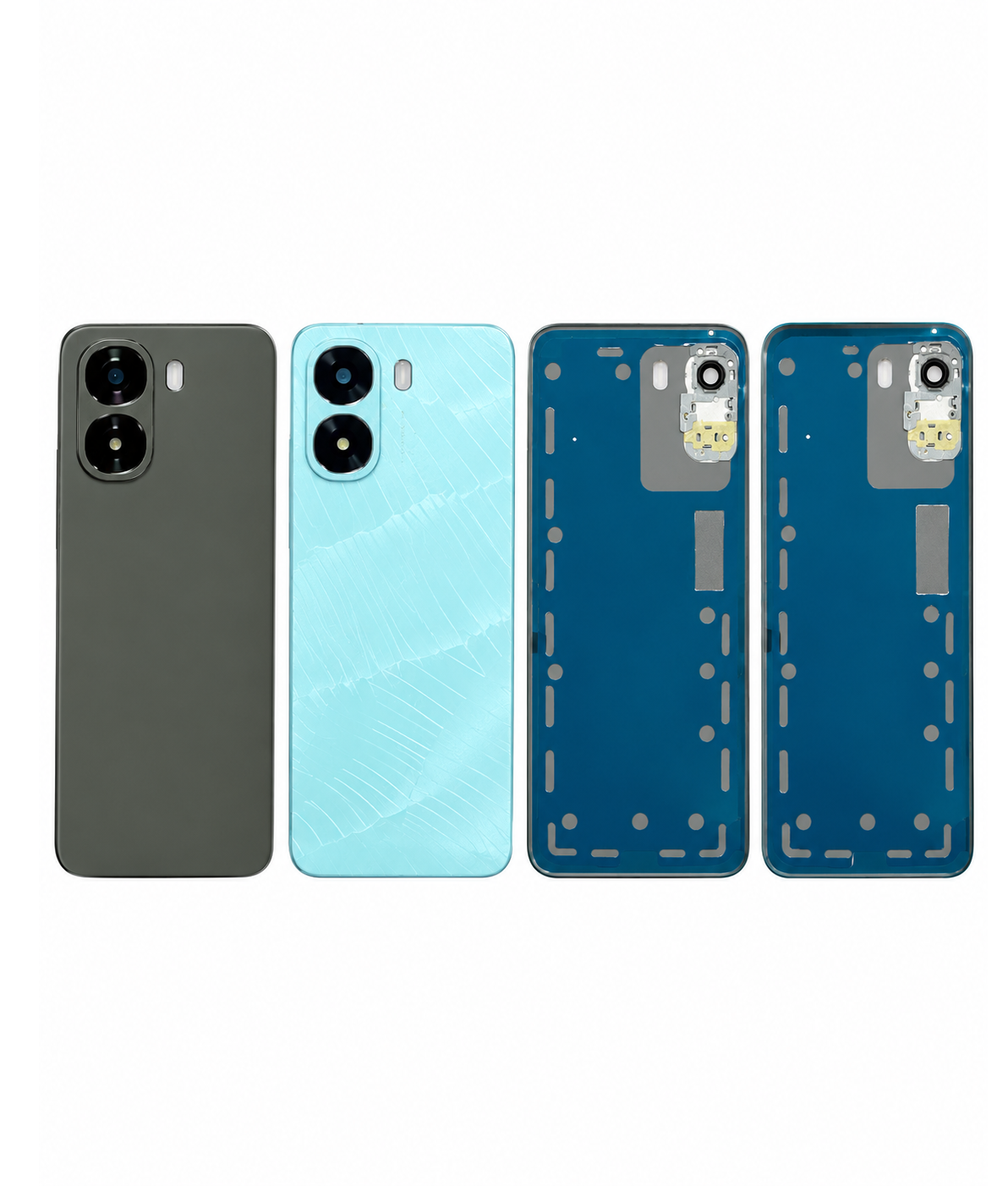 Compatible Replacement for OPPO A6x Back Panel – Black & Sky Blue